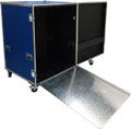 Special box with aluminum ramp