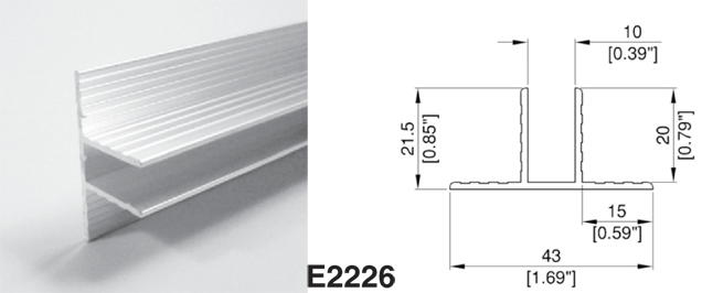 E2226 Case Divider Extrusion