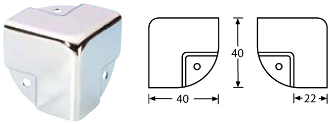 Flat Corner 40mm 4058