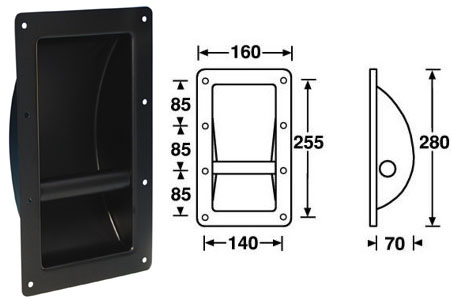 Recessed Steel Bar Handle 3400