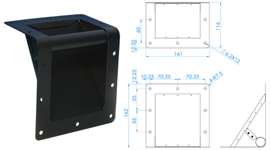 Bar Handle for Edge Mounting 3405