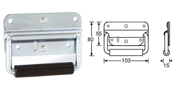 Sprung Drop Handle 3412