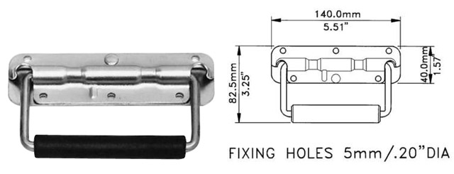 Sprung Drop Handle H1053